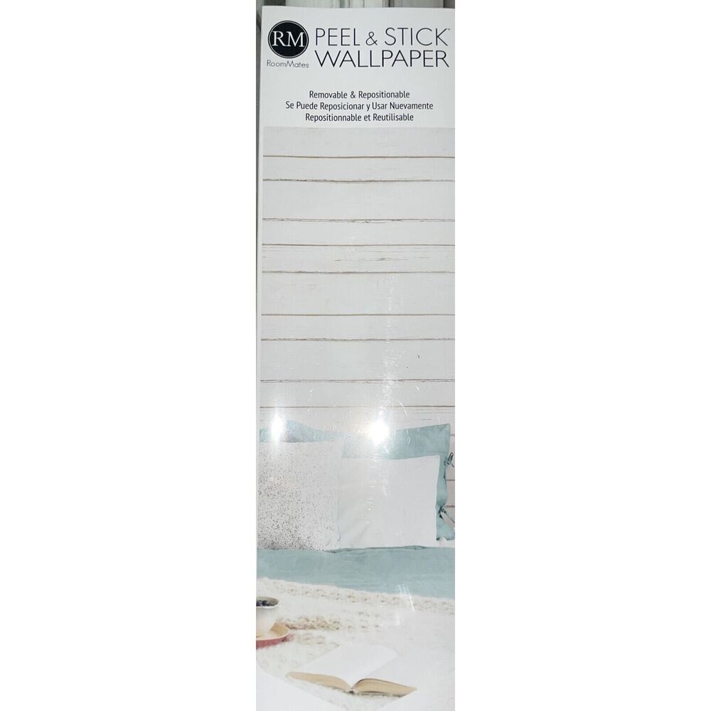 RoomMates‎ Shiplap Peel Stick Wallpaper Removeable Repositionable 20.5" x 16.5'